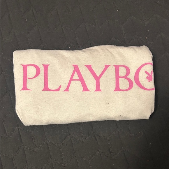 Playboy White T-Shirt with Pink Logo - Picture 5 of 5